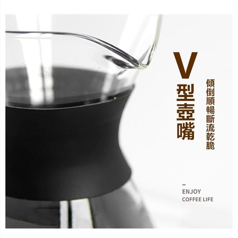 咖啡過濾壺 🔥平價現貨🔥耐高温玻璃手冲咖啡壺 高硼硅玻璃分享咖啡壺 玻璃咖啡壺 咖啡用具 咖啡壺 玻璃壺 手沖咖啡壺-細節圖5