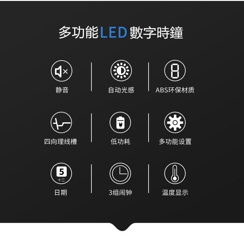 大型LED數字時鐘 🔥平價現貨🔥萬年曆時尚掛鐘 客廳掛鐘 時鐘 數字鐘 電子鐘 3D數字時鐘 科技電子鐘 LED-細節圖8
