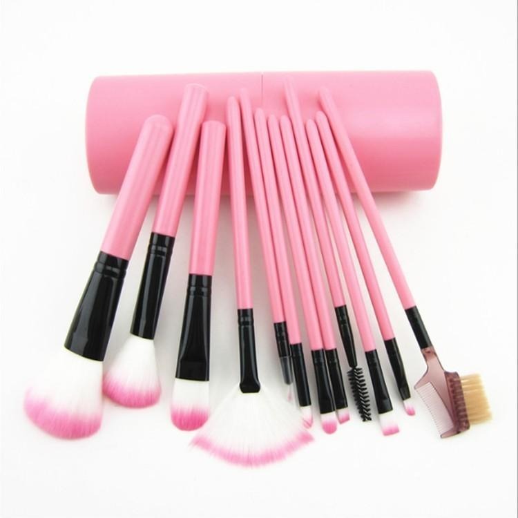 12件化妝刷套裝 🔥平價現貨🔥化妝刷 刷具 刷具組 化妝刷 化妝套刷 刷具 刷具組 粉底刷 腮紅刷 眼影 唇刷 眉刷-細節圖4