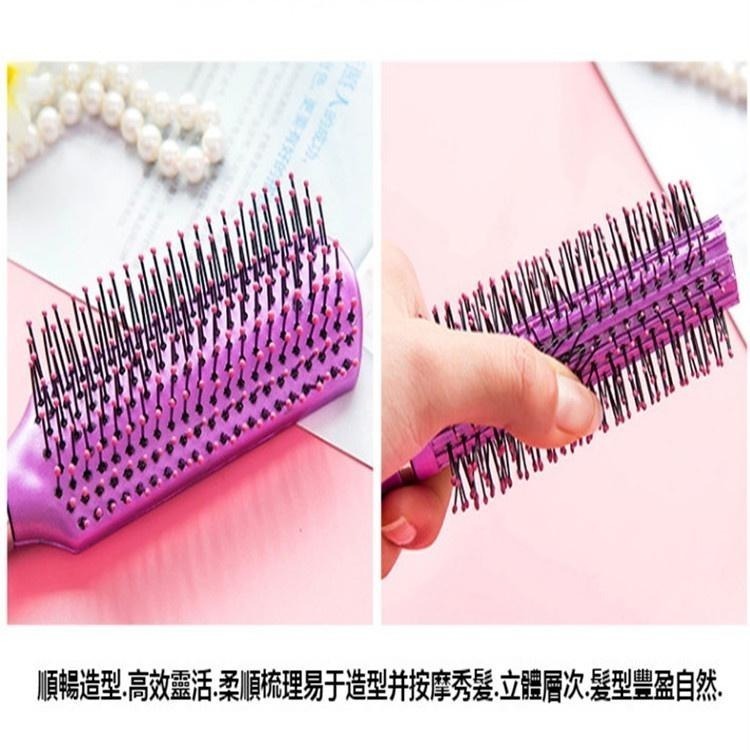 氣囊按摩梳 🔥平價現貨🔥 氣墊梳 按摩梳 按摩氣囊梳 捲髮梳 寬齒梳 梳子 圓梳 方梳 梳 按摩 氣囊梳-細節圖8