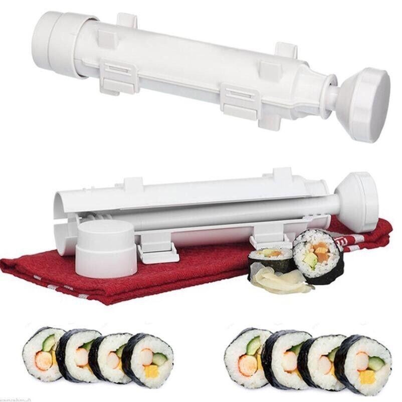 壽司製作器 🔥平價現貨🔥 壽司神器 廚房工具圓柱桶狀壽司飯團模具 廚房必備 手推式壽司機 壽司模具 DIY壽司-細節圖4