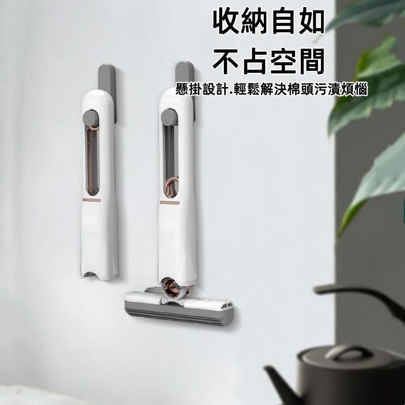 迷你小拖把🔥平價現貨🔥乾濕兩用 免手洗拖把 便攜拖把 迷你海綿拖 迷你清潔拖把 擦玻璃神器 免手洗拖把 懶人拖把-細節圖4