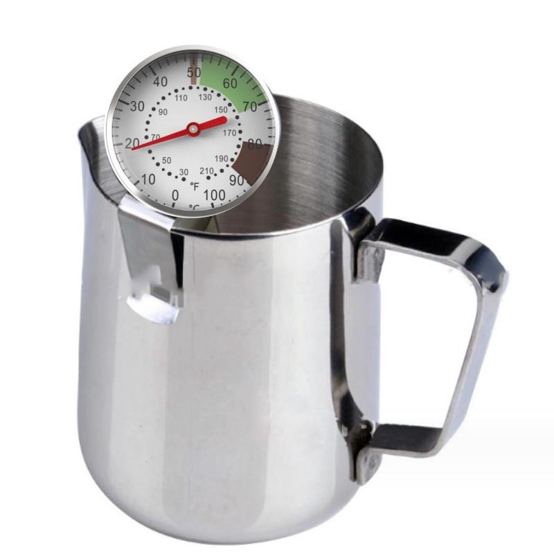 掛式溫度計 🔥平價現貨🔥304不鏽鋼 可掛式溫度計 廚房奶泡飲品指針 咖啡拉花溫度計 奶泡溫度計 咖啡溫度針 溫度計-細節圖5