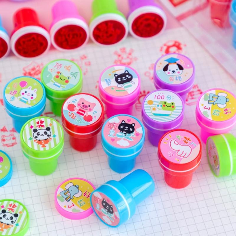 鼓勵印章10入🔥平價現貨🔥 老師印章 評語印章 英語老師印章 教師用英文評語印章 鼓勵表揚印章 批改作業評語獎勵章-細節圖3