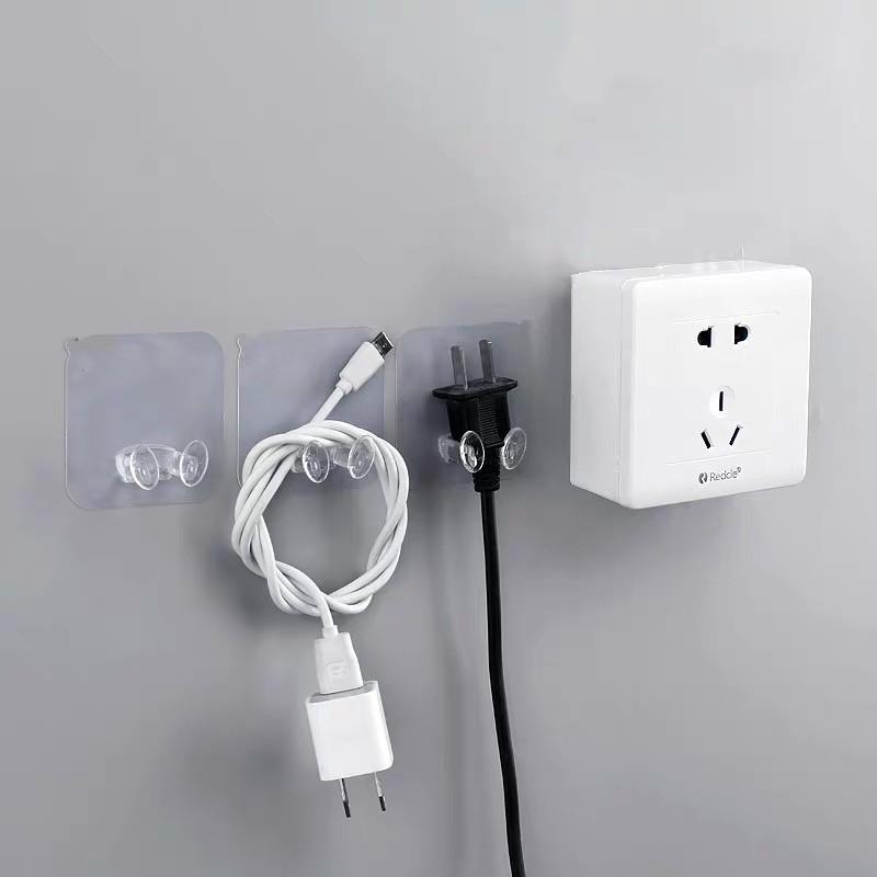 插頭掛鉤 🔥平價現貨🔥電源插頭無痕貼掛鈎 電線插頭掛鈎 電源插頭支架 插頭收納 電源插頭架 電源插頭掛鉤 插座掛架-細節圖2