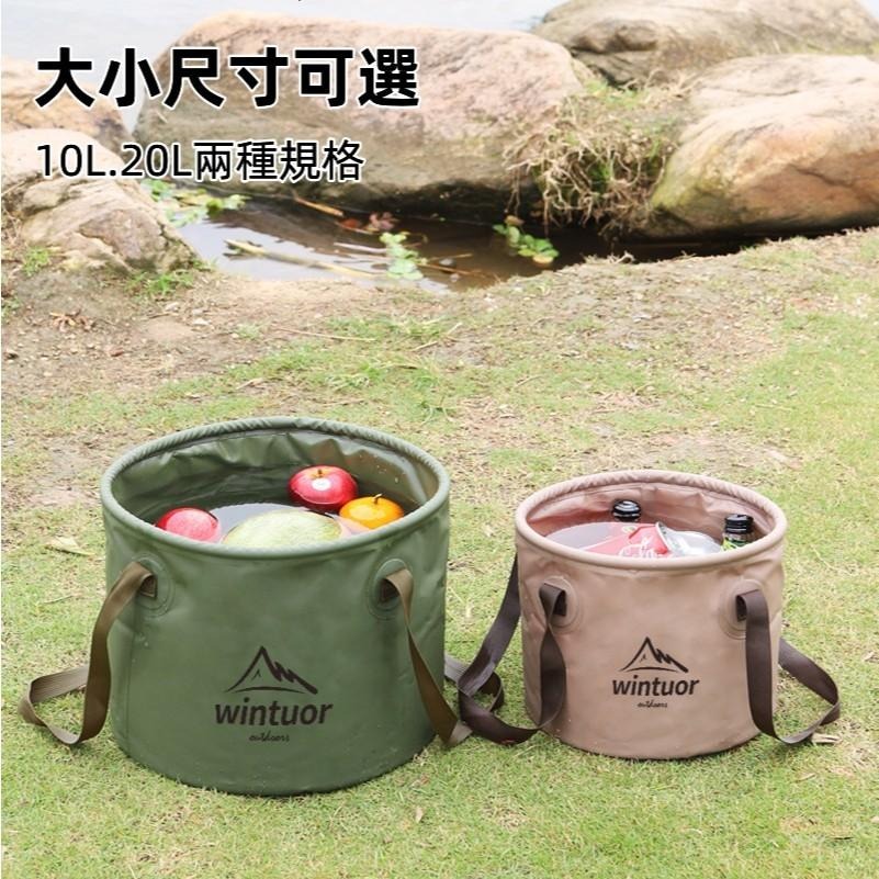 摺疊水桶🔥平價現貨🔥水桶 露營水桶 手提水桶 可折疊水桶 旅行水桶 圓形折疊水桶 泡腳桶 戶外水桶 釣魚桶-細節圖2