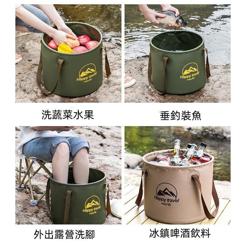 摺疊水桶🔥平價現貨🔥水桶 露營水桶 手提水桶 可折疊水桶 旅行水桶 圓形折疊水桶 泡腳桶 戶外水桶 釣魚桶-細節圖4