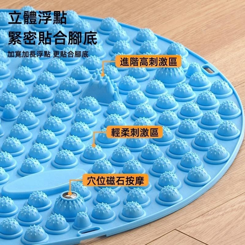 腳底按摩墊🔥平價現貨🔥指壓板 磁石指壓板 健身按摩墊 慢跑指壓板 圓形加大加厚腳底刺激 穴道按摩運動慢走地墊-細節圖6