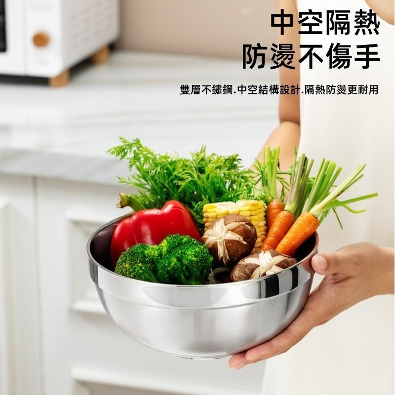 不鏽鋼碗🔥平價現貨🔥304不鏽鋼碗 鐵碗 不鏽鋼隔熱碗 防燙碗 湯碗 兒童不鏽鋼碗 雙層碗 隔熱碗 兒童碗 餐碗-細節圖4
