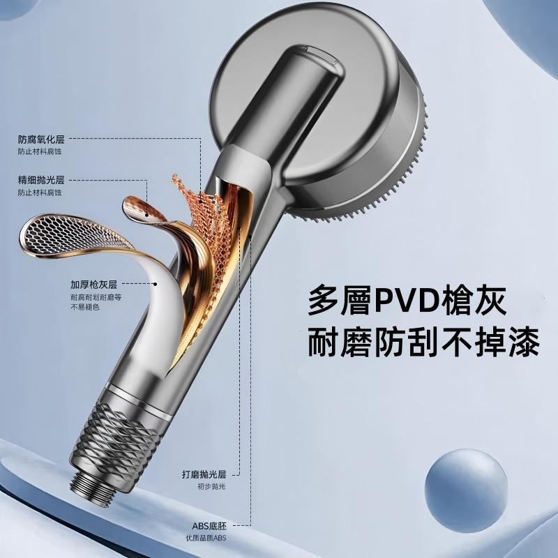 增壓沐浴蓮蓬頭🔥隔日到貨🔥淋浴花灑  一鍵止水 德國戴噴蓮蓬頭 按摩蓮蓬頭 蓮蓬頭 花灑 增壓花灑 加壓出水噴頭-細節圖4