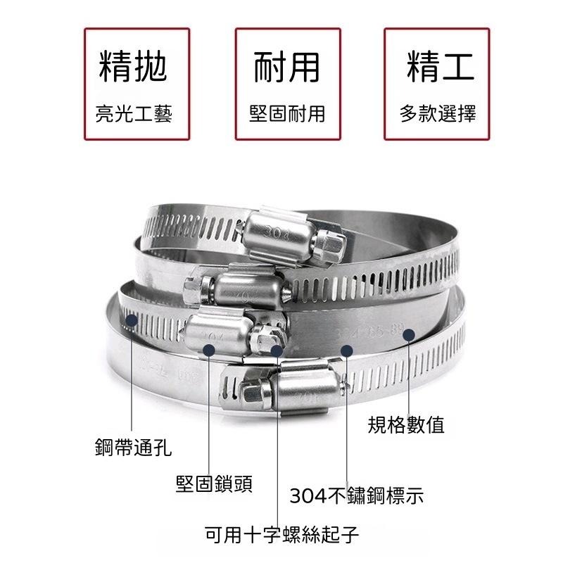 不鏽鋼十字喉箍🔥隔日到貨🔥304不銹鋼 手擰卡箍管束 多種規格 油管夾 管束 管夾 管箍 束環 水管束環 卡箍 喉箍-細節圖3