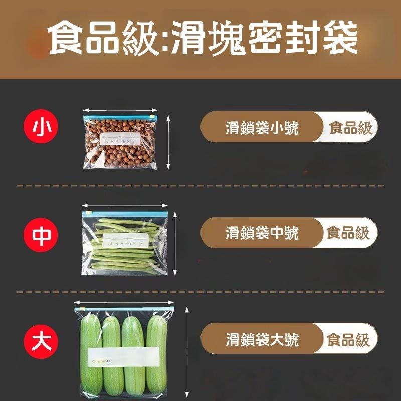密封夾鏈保鮮袋🔥隔日到貨🔥拉鍊式保鮮密封袋 食物保鮮袋 密封袋 密封保鮮袋 夾鏈袋 保鮮袋 分裝袋 食物夾鏈袋 蔬果分裝-細節圖7