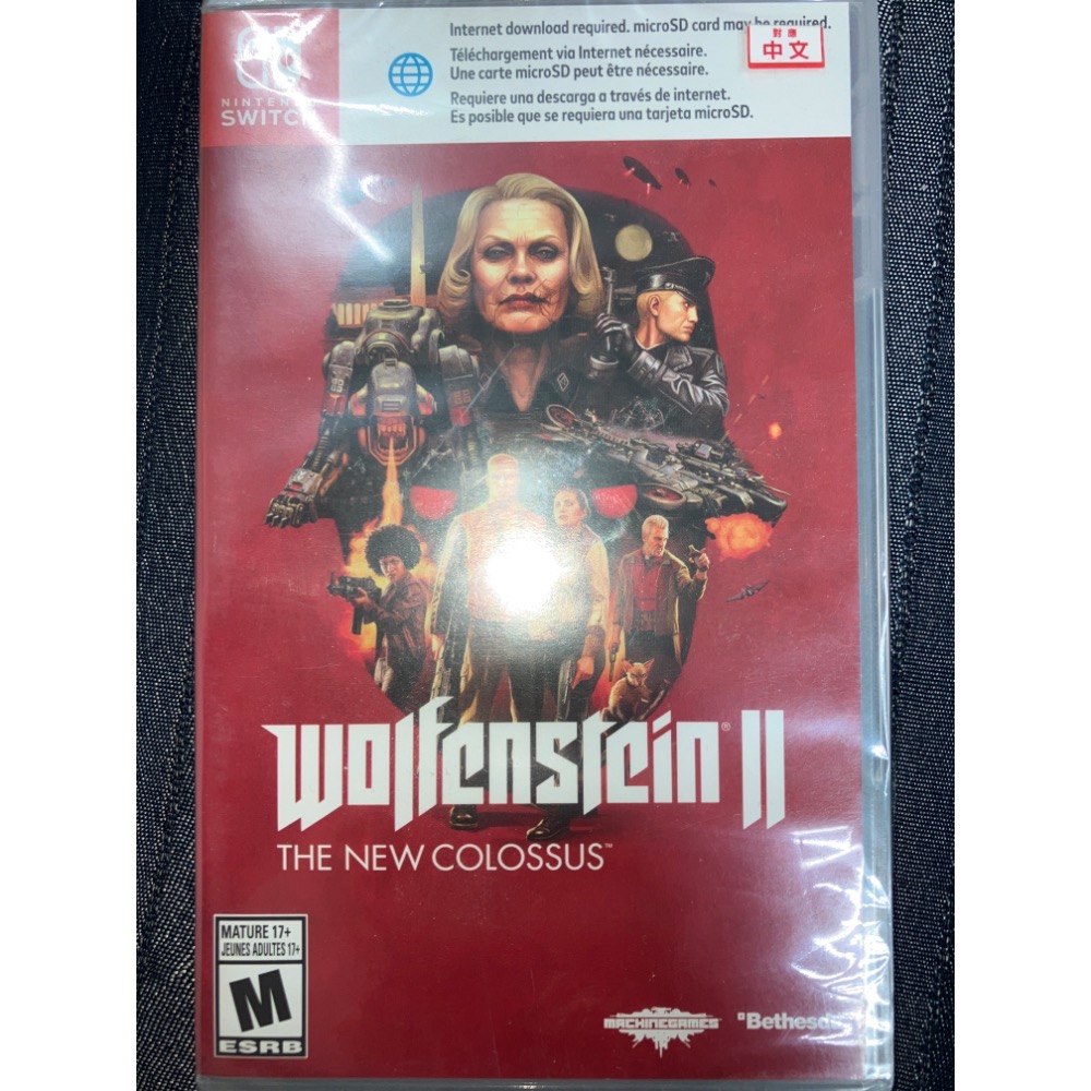 《全新&二手 現貨速寄》NS Switch 德軍總部 2：新巨像 中文版 槍戰 第一人稱 全新商品未拆-規格圖1