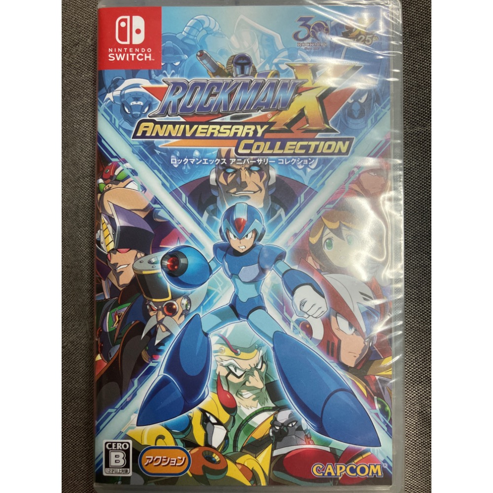 NS SWITCH 二手中古遊戲片 洛克人 X週年紀念合集-規格圖1