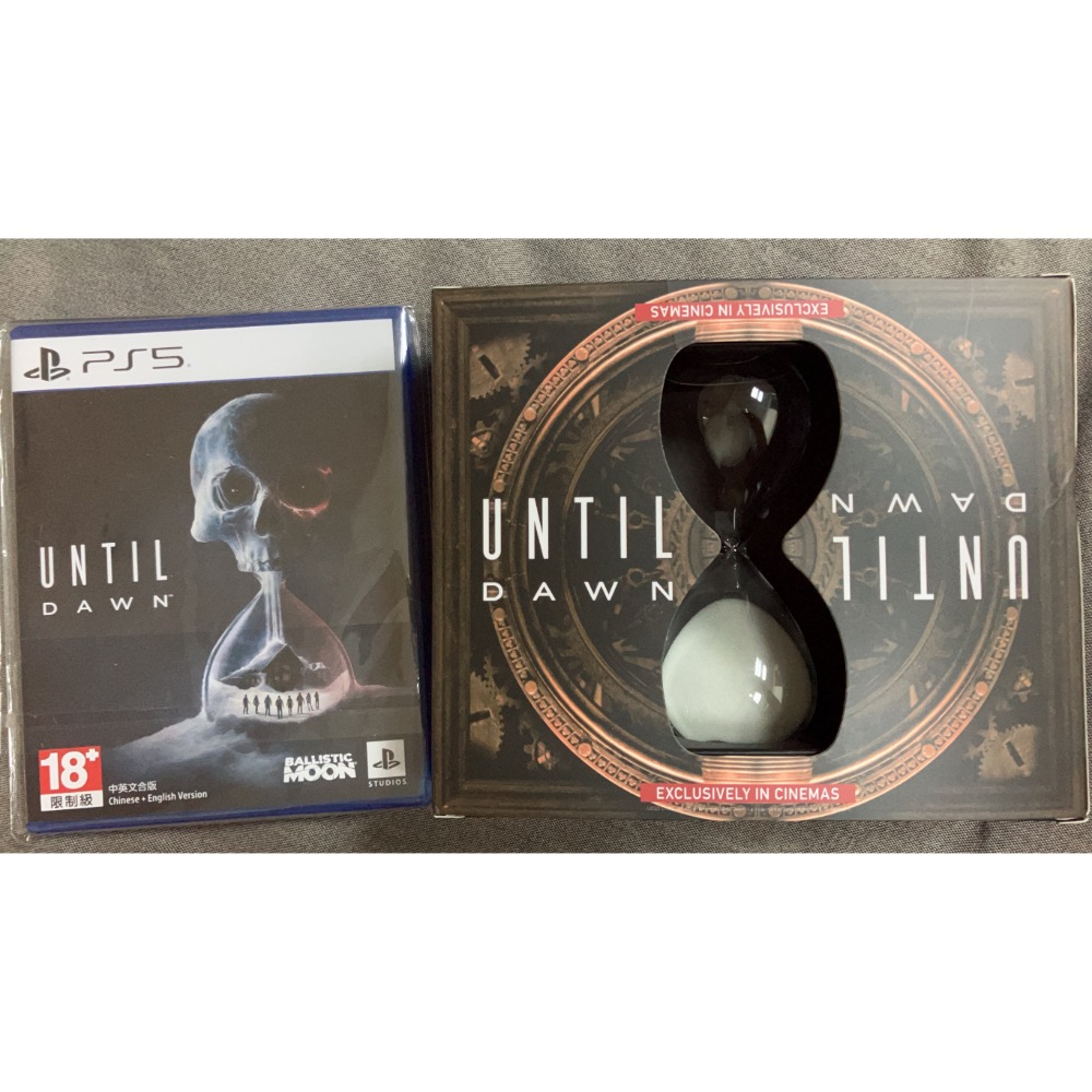 PS5 中古二手遊戲片 直到黎明 含電影原廠授權週邊 全新 沙漏計時器-規格圖2