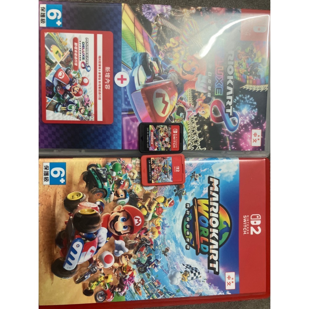 NS/NS2 SWITCH 2 二手中古中文版遊戲片《瑪車8+DLC新增賽道版&瑪車世界》瑪利歐賽車系列-規格圖1