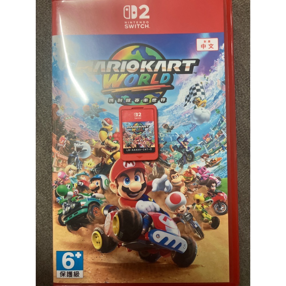 NS/NS2 SWITCH 2 二手中古中文版遊戲片《瑪車8+DLC新增賽道版&瑪車世界》瑪利歐賽車系列-規格圖1