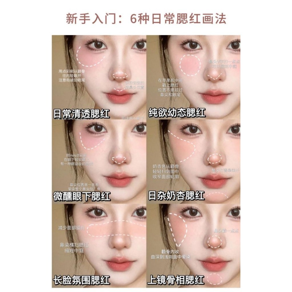 現貨 腮紅 胭脂 腮紅盤 彩妝XIXI打工熊腮紅少女 小巧便攜自然裸妝啞光學生單色提亮腮紅 單色腮紅 胭脂盤-細節圖7