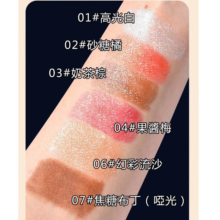 現貨 眼影 高光眼影筆 雙頭眼影筆 高光棒 眼影棒 眼影 珠光細閃 修容提亮 雙頭眼影棒 懶人眼影 修容筆 不暈染眼影-細節圖3