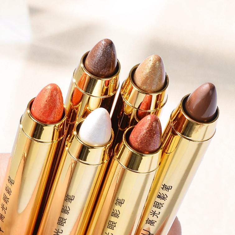 現貨 眼影 高光眼影筆 雙頭眼影筆 高光棒 眼影棒 眼影 珠光細閃 修容提亮 雙頭眼影棒 懶人眼影 修容筆 不暈染眼影-細節圖6