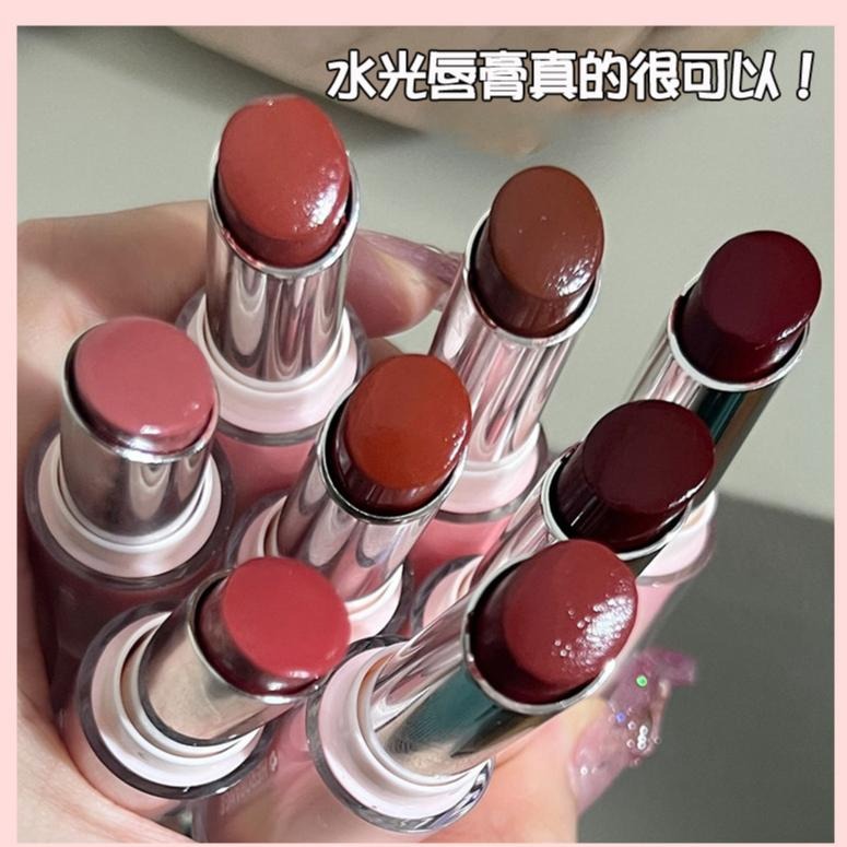台灣現貨 口紅 水光口紅 潤色口紅 滋潤保濕鏡面水光嘟嘟唇膏唇蜜學生款 顯白唇釉 亮面光澤口紅 學生口紅 學生平價 唇凍-細節圖9