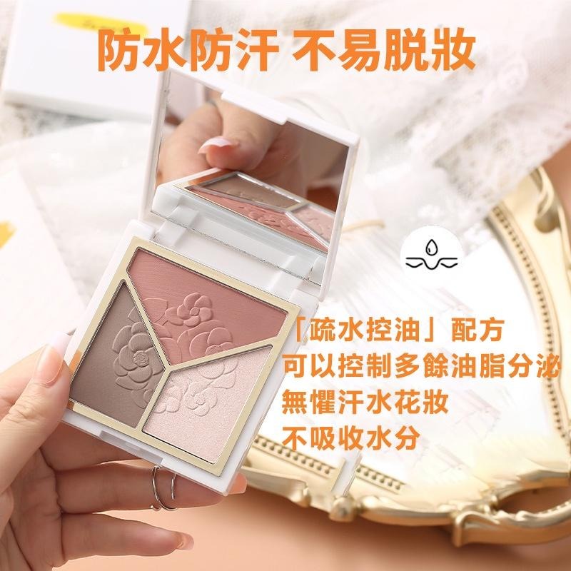 現貨 高光盤 修容盤 三色高光修容盤 三色高光修容盤鼻影陰影側影珠光啞光修容腮紅高光一體盤 鼻影 立體輪廓 高光珠光啞光-細節圖3