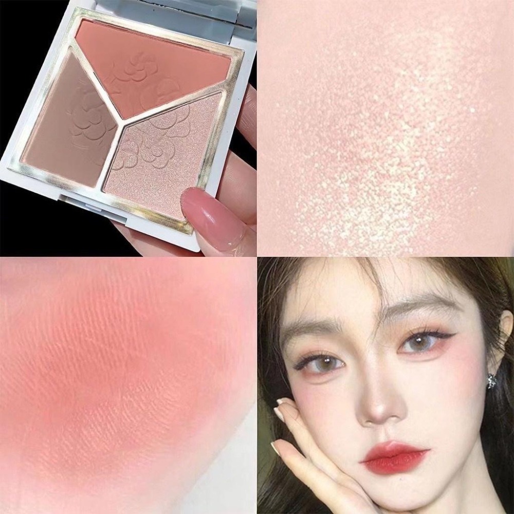 現貨 高光盤 修容盤 三色高光修容盤 三色高光修容盤鼻影陰影側影珠光啞光修容腮紅高光一體盤 鼻影 立體輪廓 高光珠光啞光-細節圖8