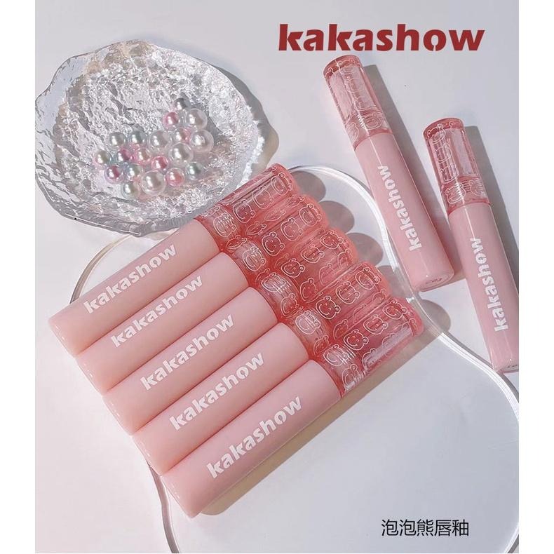 現貨 唇釉 唇彩 水光唇釉 嘟嘟唇唇蜜 熊泡泡鏡面水光唇釉 不易沾杯掉色口紅打底 保濕滋潤 顯白 玻璃唇釉 學生平價口紅-細節圖2