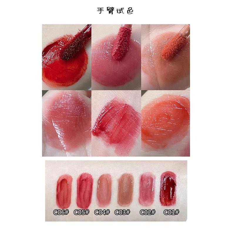 現貨 唇釉 唇彩 水光唇釉 嘟嘟唇唇蜜 熊泡泡鏡面水光唇釉 不易沾杯掉色口紅打底 保濕滋潤 顯白 玻璃唇釉 學生平價口紅-細節圖4