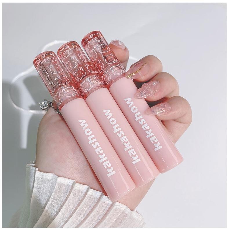 現貨 唇釉 唇彩 水光唇釉 嘟嘟唇唇蜜 熊泡泡鏡面水光唇釉 不易沾杯掉色口紅打底 保濕滋潤 顯白 玻璃唇釉 學生平價口紅-細節圖7