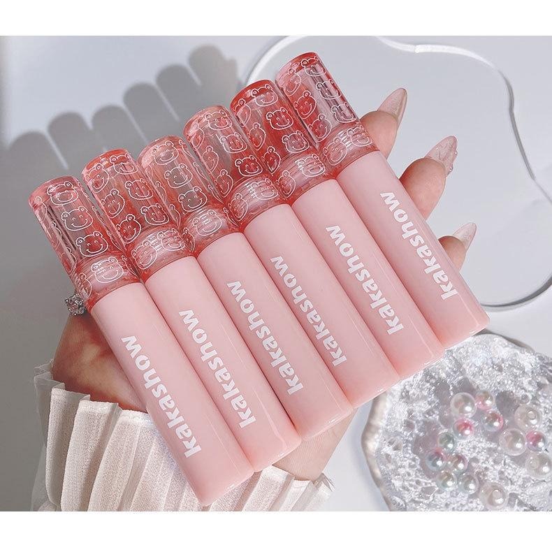 現貨 唇釉 唇彩 水光唇釉 嘟嘟唇唇蜜 熊泡泡鏡面水光唇釉 不易沾杯掉色口紅打底 保濕滋潤 顯白 玻璃唇釉 學生平價口紅-細節圖8