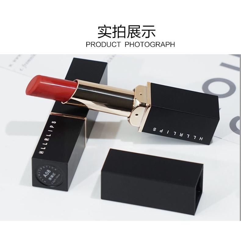 現貨 口紅 抖音爆款HLLR金管口紅 絲絨霧面啞光口紅 顯白口紅 保濕唇膏 學生平價口紅不沾杯 唇彩不脫色 不掉色口紅-細節圖5