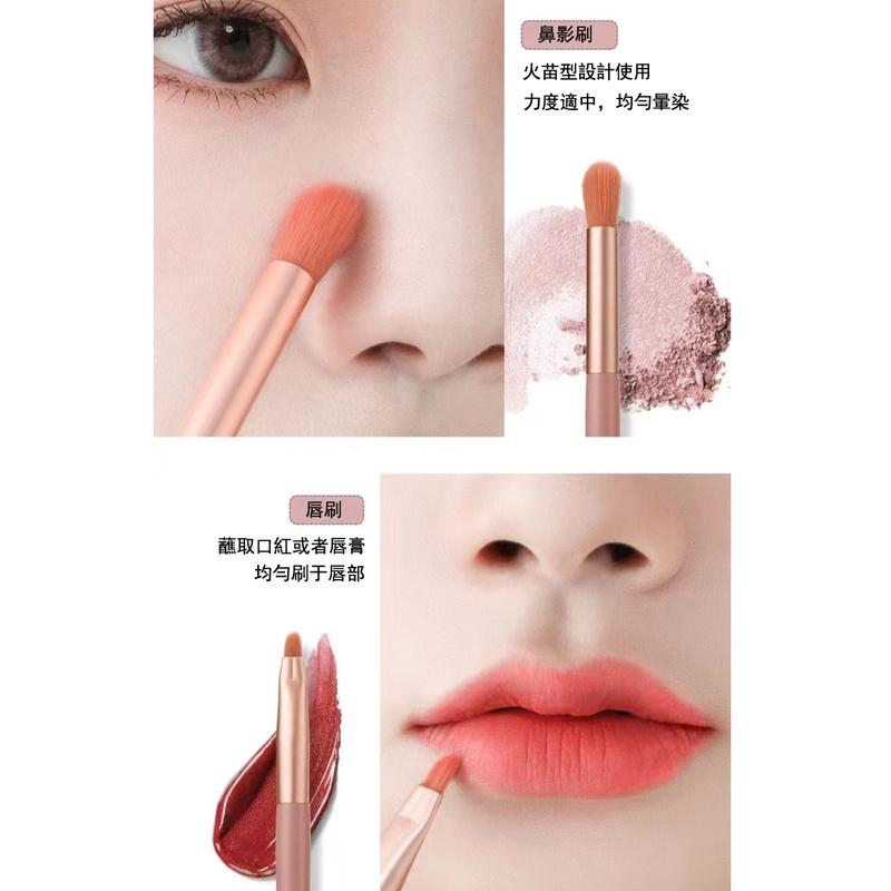化妝刷組合套組 刷具組 刷具 化妝刷 8入化妝刷 迷你化妝刷 小紅書 抖音新手化妝刷 粉底刷 腮紅刷 眼影 唇刷 眉刷-細節圖5