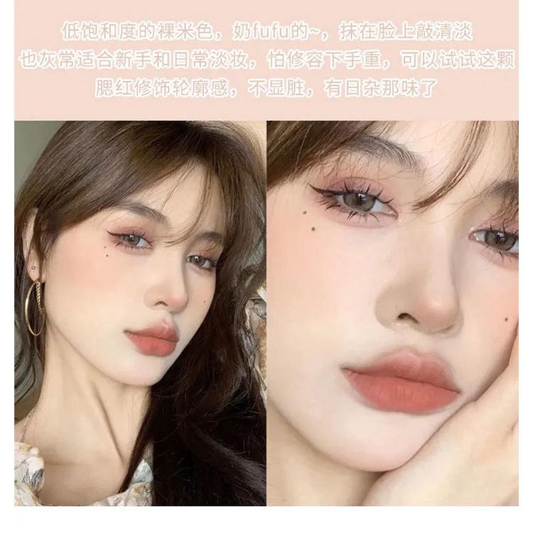 現貨 液體腮紅 單色液體腮紅 自然胭脂粉 修容腮紫奶醉妝杏橘點筆 敲可愛嫩減齡 小紅書 抖音爆款 胭脂 脣彩 學生唇釉-細節圖5