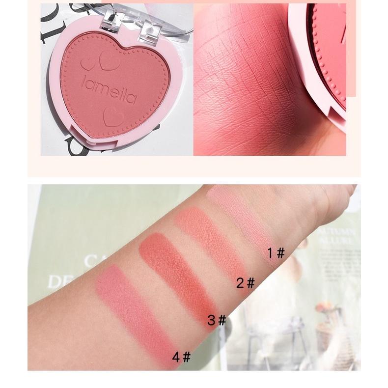 現貨 拉美拉愛心腮紅 單色溫柔妝容裸妝自然學生 裸妝持久自然胭脂曬紅 夢幻女孩腮紅 抖音 小紅書推薦 元氣少女5G-細節圖4