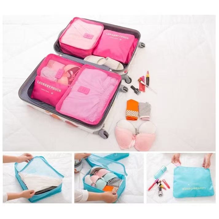 加大加厚旅行收納包 旅行收納袋 旅行收納袋6件組 旅行袋 盥洗收納包 衣物分類袋 收納袋 衣物收納袋 分裝袋-細節圖11