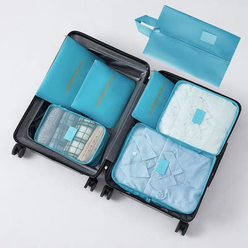 【收納袋7件組】藍色