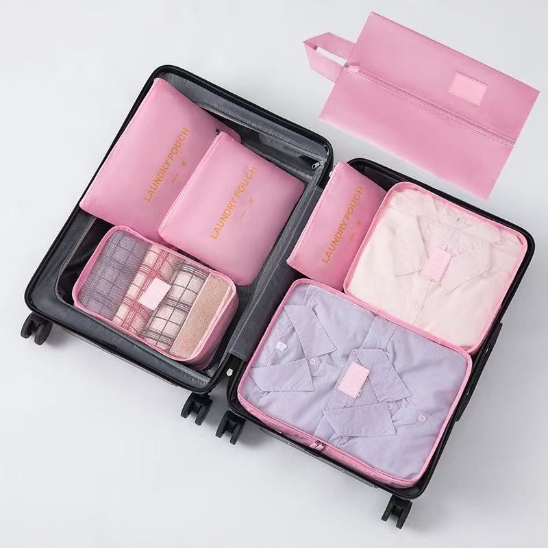 旅行收納包 收納袋 旅行收納袋7件組 防水收納袋 行李箱衣物整理 衣物收納袋 旅遊用品 出國必備 加大加厚旅行收納袋-規格圖10