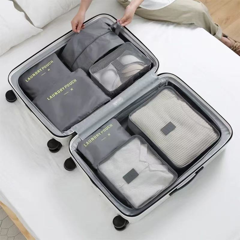 旅行收納包 收納袋 旅行收納袋7件組 防水收納袋 行李箱衣物整理 衣物收納袋 旅遊用品 出國必備 加大加厚旅行收納袋-規格圖10