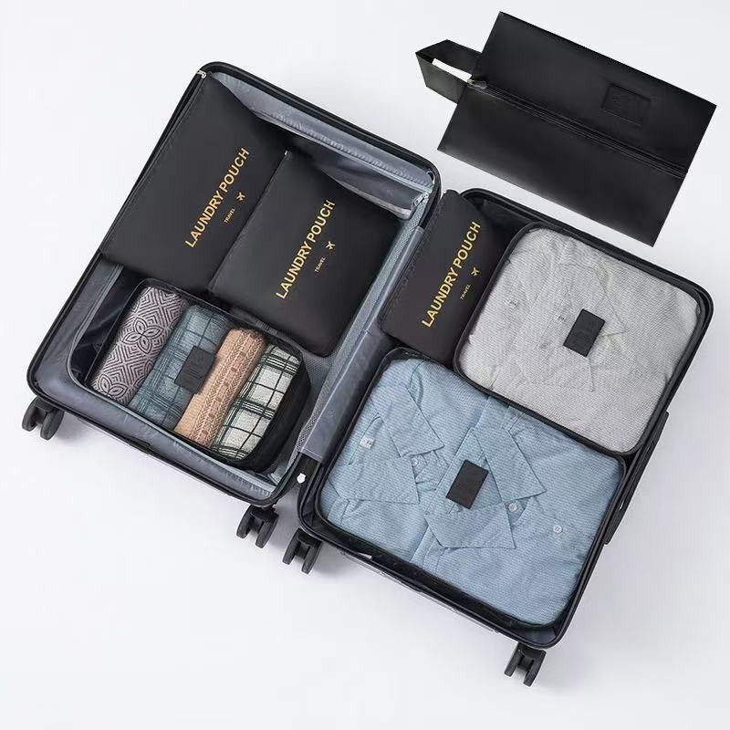 旅行收納包 收納袋 旅行收納袋7件組 防水收納袋 行李箱衣物整理 衣物收納袋 旅遊用品 出國必備 加大加厚旅行收納袋-規格圖10