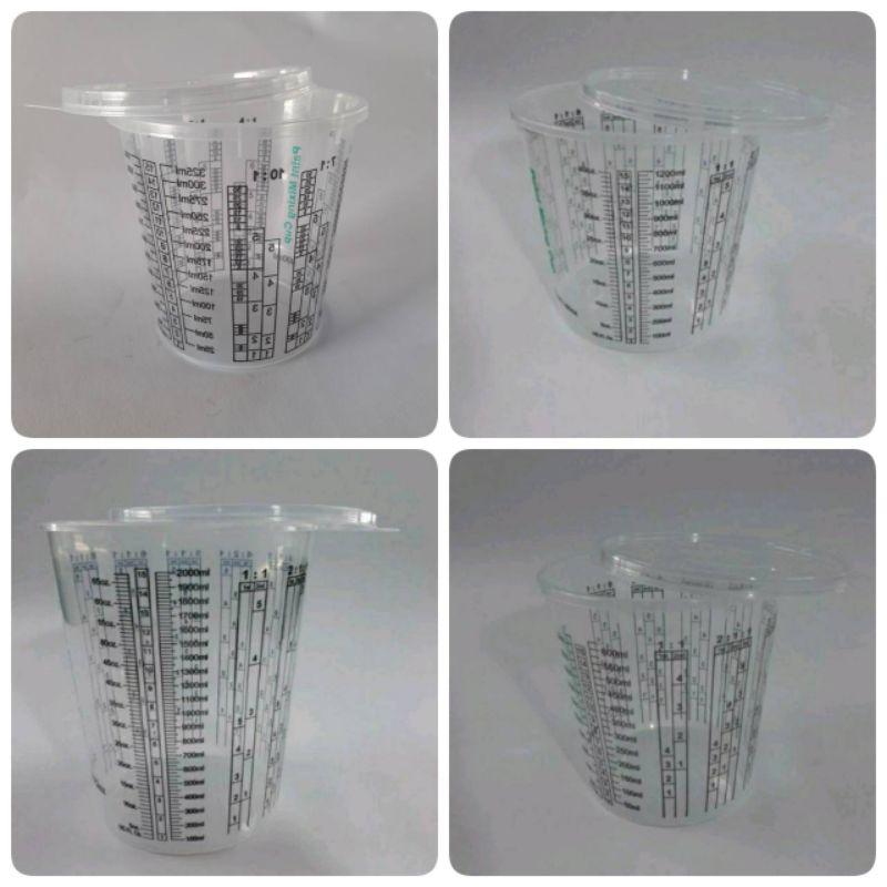 比例調漆杯（含蓋）可請洗重覆使用-細節圖2