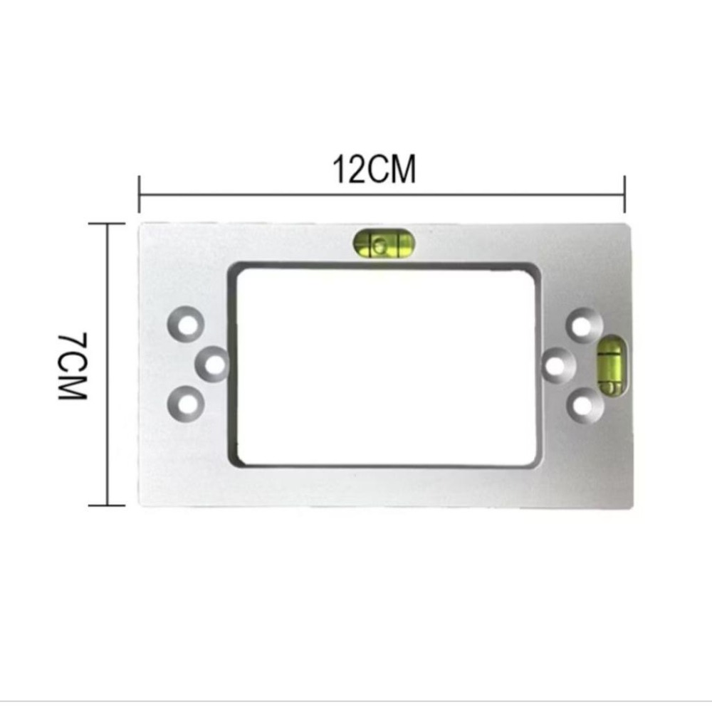 鋁合金 插座模板附雙水平器 開孔樣板（1入）-細節圖3