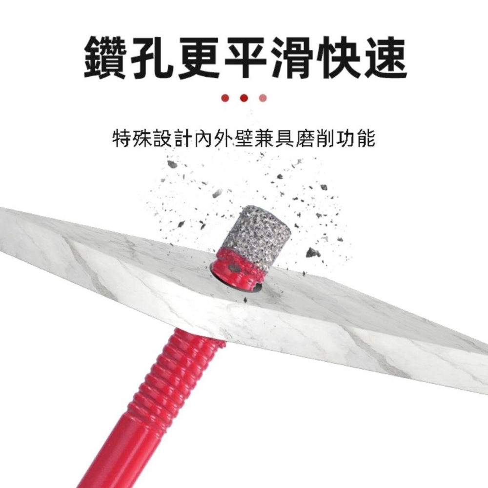 【土耳門】SUPERIOR．六角柄鑽石鑽頭 德國金鋼砂 冷卻 耐磨 鋒利 高硬度 乾式施工 六角 鑽孔 鑽尾-細節圖8