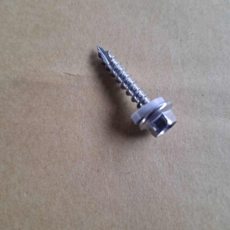 白鐵410六角木工釘 木板螺絲釘 12# 尖尾釘 尖尾螺絲 木用螺絲 螺絲釘 使用8mm套筒（1支價）-細節圖3