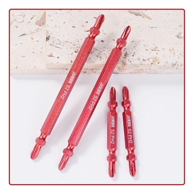 土耳門 極細ACR赤紅雙頭起子頭 ACR點狀設計 65mm 110mm 防滑起子-細節圖9