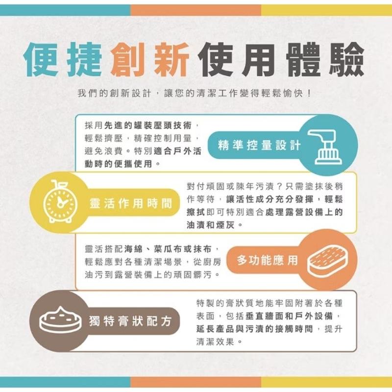 【木易潔】家事油垢清潔膏1000ml-天然 溫和 環保 家庭必備 油垢 油汙 戶外 露營 廚房 家用 餐飲業 職人專用-細節圖5