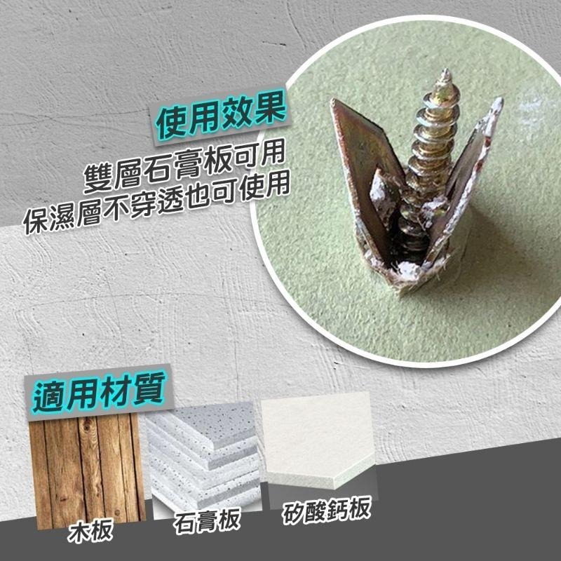 石膏板膨脹螺絲 石膏板螺絲 矽酸鈣板螺絲 膨脹螺絲 層板螺絲 中空螺絲 鍍鋅 石膏板 石膏磚 裝潢材料-細節圖4