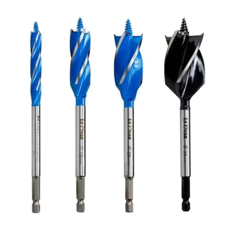 【LaBear木工支羅鑽10-35mm 四刃支羅鑽 木工開孔器 電鑽 鑽頭 鑽尾 木工鑽尾 木工鑽 擴孔-細節圖2
