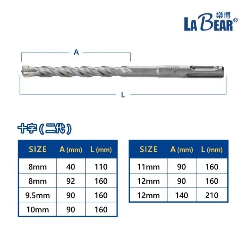 【LaBear】十字 SDS水泥鑽四溝四刃 4-12mm 鎢鋼鑽頭 水泥鑽尾 SDS-Plus 四溝圓柄-細節圖5