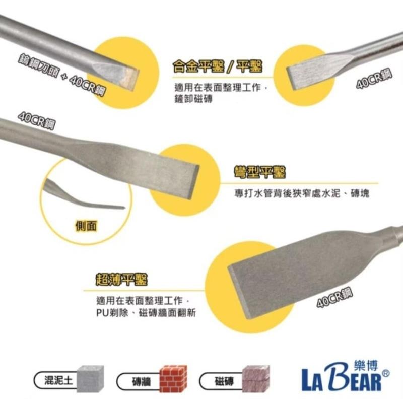 【LaBear】SDS四溝破壞鑿 鑿刀 平鑿/尖鑿/U型鑿 電動鎚鑿 水泥鎚鑿刀 合金鑿 SDS-Plus 電鑿-細節圖9